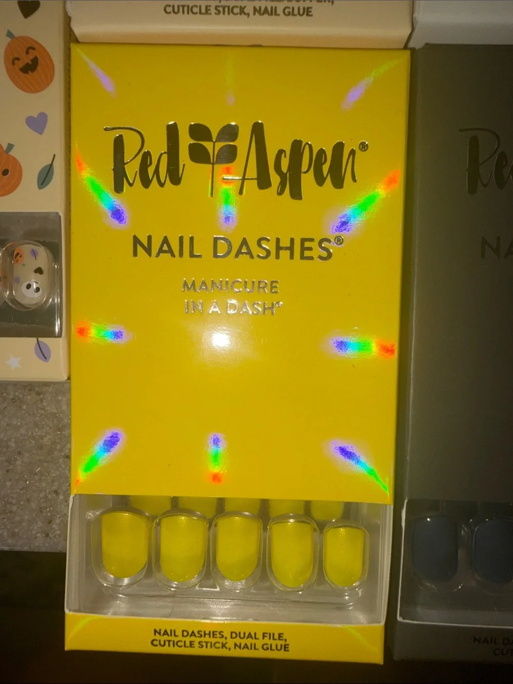 Red Aspen Nail Dashes Press-On Nails - Multi Color Pack